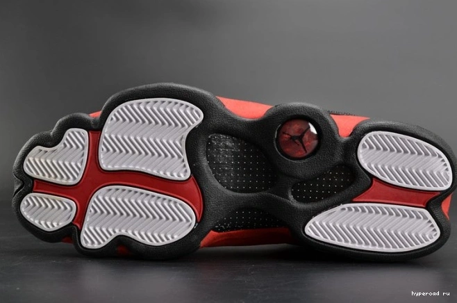 13 Jordan mens Air red black RetroBred 414571-004  0816